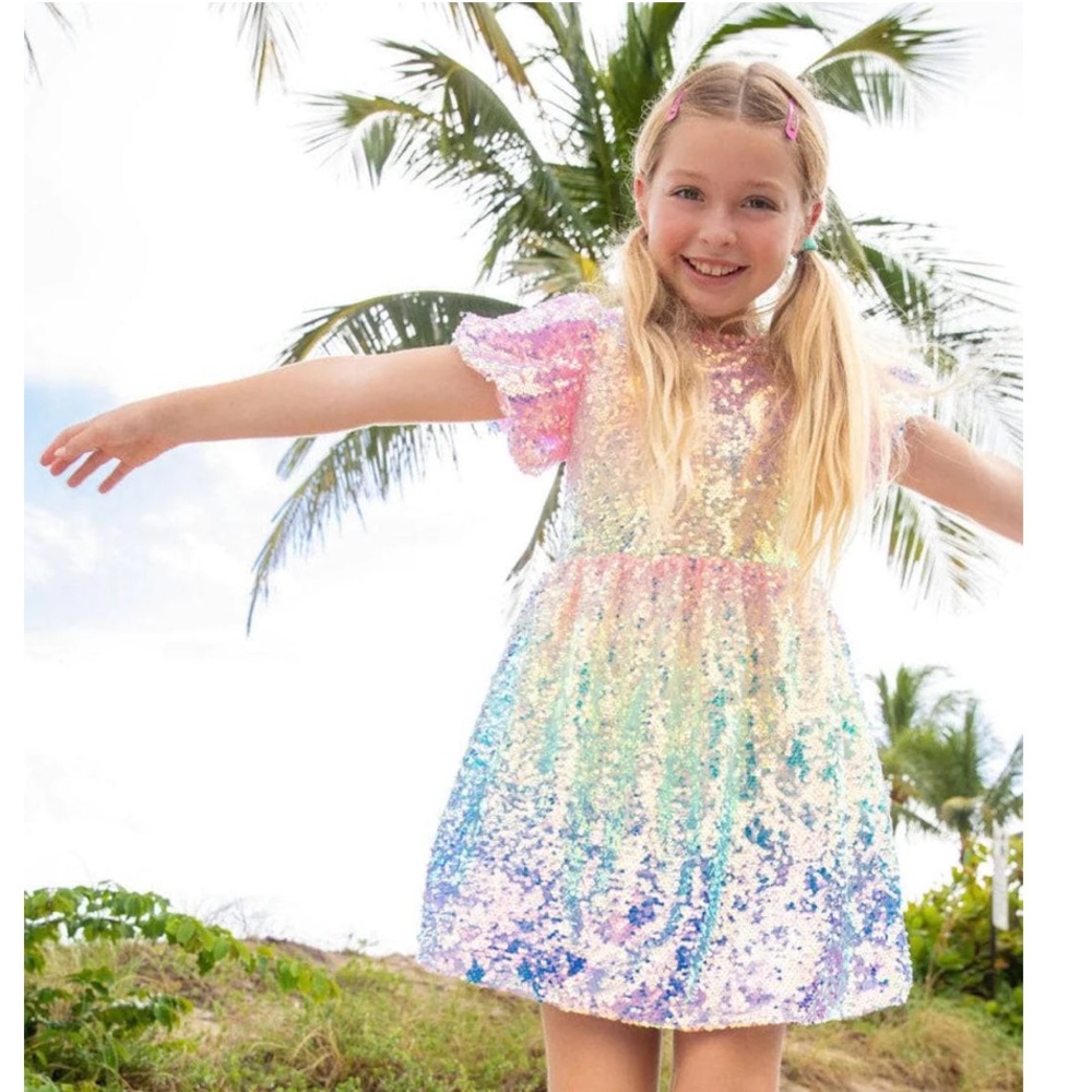 Lola and The Boys Sequin Ombré dress size 4